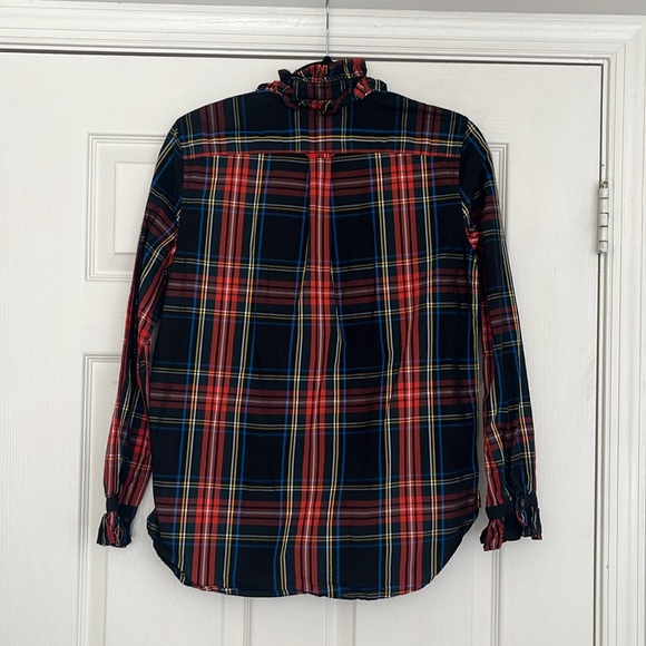 J.Crew Jeweled Button Popover Tunic in Stewart Tartan - Picture 11 of 12
